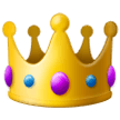 How emoji crown displayed on Samsung