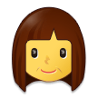 How emoji woman displayed on Samsung