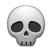 How emoji skull displayed on Samsung