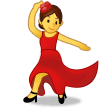 How emoji woman dancing displayed on Samsung