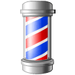 How emoji barber pole displayed on Samsung