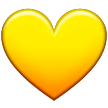 How emoji yellow heart displayed on Samsung