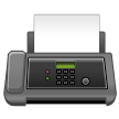 How emoji fax machine displayed on Samsung