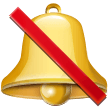 How emoji bell with slash displayed on Samsung