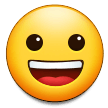 How emoji grinning face displayed on Samsung