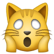 How emoji weary cat displayed on Samsung