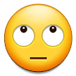 How emoji face with rolling eyes displayed on Samsung