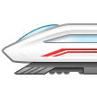 How emoji high-speed train displayed on Samsung