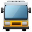 How emoji oncoming bus displayed on Samsung