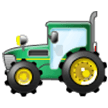 How emoji tractor displayed on Samsung