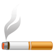 How emoji cigarette displayed on Samsung