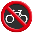 How emoji no bicycles displayed on Samsung