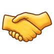 How emoji handshake displayed on Samsung