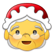 How emoji Mrs. Claus displayed on Samsung