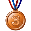 How emoji 3rd place medal displayed on Samsung