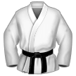 How emoji martial arts uniform displayed on Samsung