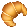 How emoji croissant displayed on Samsung