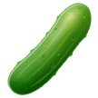 How emoji cucumber displayed on Samsung