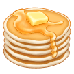 How emoji pancakes displayed on Samsung