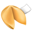 How emoji fortune cookie displayed on Samsung