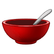 How emoji bowl with spoon displayed on Samsung