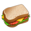 How emoji sandwich displayed on Samsung