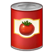 How emoji canned food displayed on Samsung