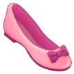 How emoji flat shoe displayed on Samsung