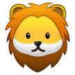 How emoji lion displayed on Samsung