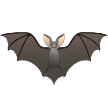 How emoji bat displayed on Samsung