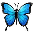 How emoji butterfly displayed on Samsung