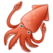 How emoji squid displayed on Samsung