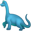 How emoji sauropod displayed on Samsung