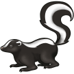 How emoji skunk displayed on Samsung