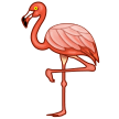 How emoji flamingo displayed on Samsung