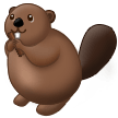 How emoji beaver displayed on Samsung