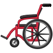 How emoji manual wheelchair displayed on Samsung