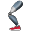 How emoji mechanical leg displayed on Samsung