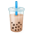 How emoji bubble tea displayed on Samsung