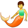 How emoji merperson displayed on Samsung