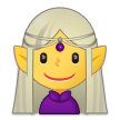 How emoji woman elf displayed on Samsung