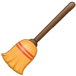 How emoji broom displayed on Samsung