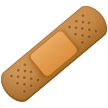 How emoji adhesive bandage displayed on Samsung