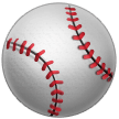 How emoji baseball displayed on Samsung