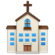 How emoji church displayed on Samsung