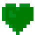 How emoji green heart displayed on Serenity OS