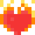 How emoji heart on fire displayed on Serenity OS