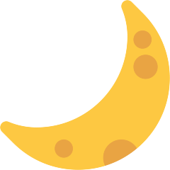 How emoji crescent moon displayed on Skype