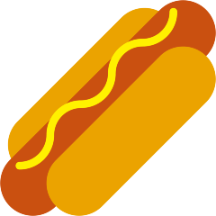 How emoji hot dog displayed on Skype