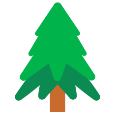 How emoji evergreen tree displayed on Skype